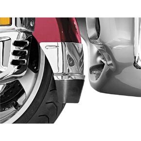 Kuryakyn 7352 Motorcycle Accent Accessory: Front Fender Extension with Mud Flap for 2001-17 Honda Gold Wing GL1800 & F6B Motorcycles, Chrome