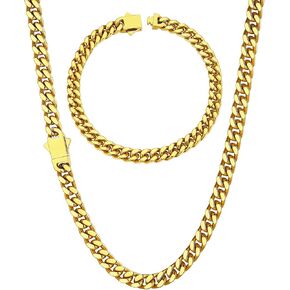 ChainsHouse 5mm 20" Cuban Chain Men Bracelet 19cm