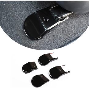 Compatible with Toyota Hilux 2015 2016 2017 2018 2019 2020 2021 2022 4PCS Black Anti-dust Seat Bracket Fixing Bolts Cover Trims Accessories (Gloss Black)