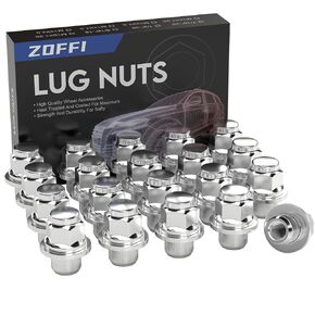 ZOFFI 20pcs M12x1.25 Hex 13/16'' Lug Nuts Chrome OEM Factory Style Replacement for Infiniti QX60 G37 Q50 G35 Nissan Maxima Altima 350Z 370Z Sentra Subaru Forester Factory Wheels