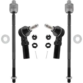BOXI (Set of 4) Front Inner Outer Tie Rod Ends Fit for Saturn SC SL SW Series 1991-2002 | for Chevrolet Camaro 1993 94 95 96 97 1998 1999 2000 2001 2002 | for Pontiac Firebird 1993-2002 | EV260 ES3238