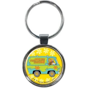Ata-Boy Scooby Doo Mystery Machine 1.5" Fob Keychain for Keys, Backpack Pulls and More