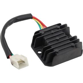 GOOFIT 4 Pin Wire 12V Voltage Regulator Replacement for GY6 150cc CG 125cc 150cc 200cc 250cc Motorcycle Scooter Moped Dirt Bike Go Kart ATV