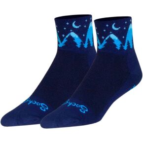 SockGuy Unisex Midnight 3in Ankle Athletic Cycling/Running Socks