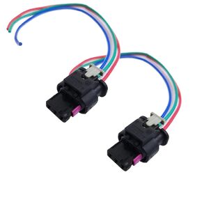 2 Pcs Pigtail Plug Wiring Harness Adapter 3-Pin Parking Sensor Plug Replacement OEM: 4F0973703 20cm