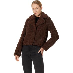 Avec Les Filles Women's Faux Fur Cropped Jacket