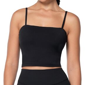Sunzel Sunzfly Longline Sports Bra for Women, Backless Padded Yoga Sports Underwear Halter Crop Tank Top
