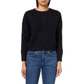 Tommy Hilfiger Womens Solid Crewneck Casual Sweater, Black, X-Small