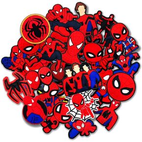 20 35Pcs Superhero Shoe Charms for Croc Clogs Sandals Decoration, Shoe Accessories Charms for Adults Party Favors