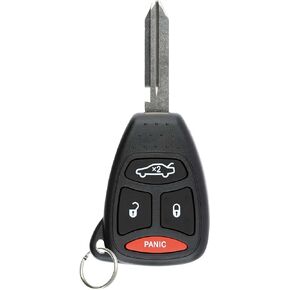 KeylessOption Keyless Entry Remote Control Uncut Ignition Car Key Fob Replacement for KOBDT04A