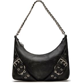 Steve Madden Graya-d Distressed Roller Buckle Shoulder Bag