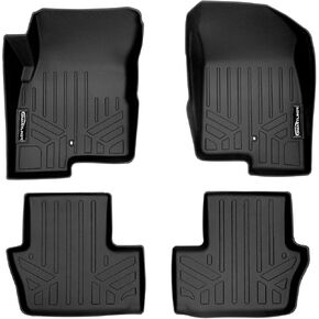 MAXLINER Floor Mats 2 Row Liner Set Black Compatible with 2007-2012 Dodge Caliber / 2007-2017 Jeep Patriot/Compass Old Body Style
