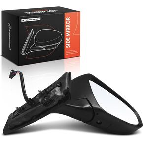 A-Premium Passenger Side Power Door Mirror - Compatible with Toyota C-HR CHR 2018-2022 - Heated Power Folding Black Outside Rear View Mirror w/Turn Signal Puddle Light Blind Spot Detection