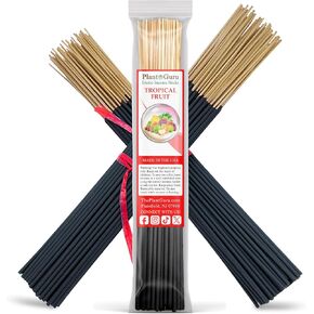 Tropical Fruit Incense Sticks 11" - 1 Bundle 85 to 100 Sticks - Smooth and Clean Long Burn Time, 45 to 60 Minutes.