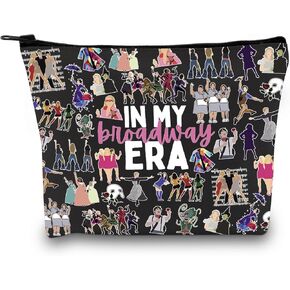 GJTIM Broadway Musical Gift Theatre Bag In My Broadway Era Gift West End Broadway Zipper Pouch Makeup Bag