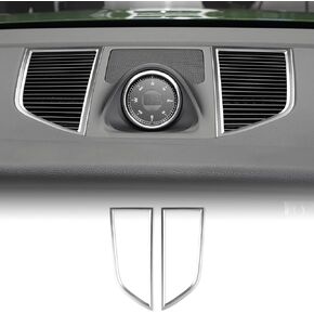 for Porsche Macan 2014-2023 Car Central Air Outlet Frame Center Control Instrument Panel Sticker Trim ABS Internal Decoration Accessories 2 PCS (Red)