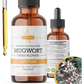 Mugwort Organic Extract, Sleep Supports Liquid Mugwort Extract, Alcohol Free, Vegan - 2 Fl Oz