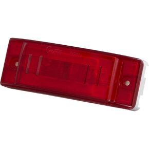 Grote 46832 Sealed Turtleback II Clearance Marker Light with Optic Lens - Red