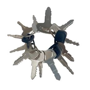 KeyPower (13) Kubota Key Set for Excavator Digger Loader Tractor Utility Vehicle ATV Mower，Patio Farm Construction Outdoor Equipment