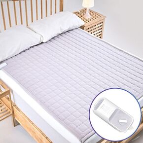 Heated Mattress Pad Large Washable Electric Heating Pad Mat Mattress. Auto 15 Hours Shut Off, Anti-Electrical Radiation, 100% Cotton Material, UL Listed (Single 35" x 70")