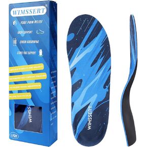 High Arch Support Inserts for Plantar Fasciitis Men Women Orthotic Insoles Flat Feet Heel Pain Relief for Work Boot Standing All Day Anti Fatigue Heavy Duty (Men 8-8 1/2 | Women 10-10 1/2)