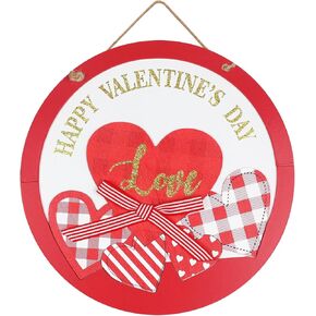 Valentines Day Decorations and St Patricks Day Decorations, Gnome Welcome Sign St Patricks Day Door Decor for The Home, Wood Hanging Saint Patricks Day Decorations for Front, Porch, Door, Wall