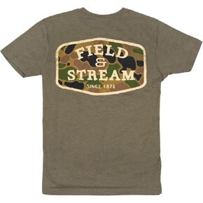 Field & Stream Camo Badge Tee Shirt Military