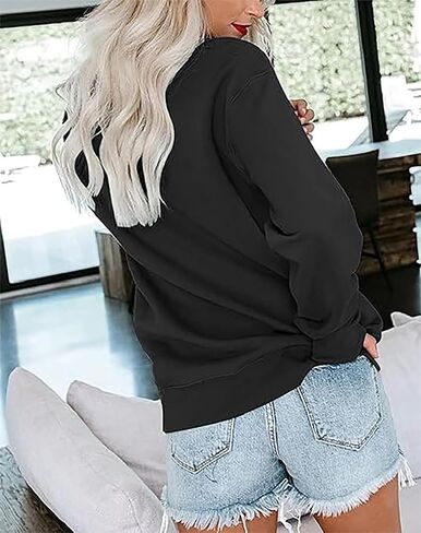 Magical Castle Sweatshirts for Womens Crewneck Long Sleeve Hoodies Letter Print Pullover Tops in Saudi Arabia