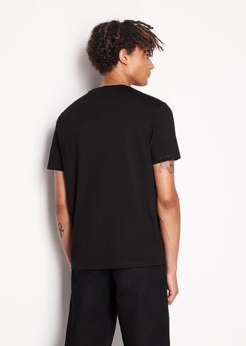 Armani Exchange Men's Regular Fit Crew Neck Cotton Jersey Box Logo Tee in Saudi Arabia