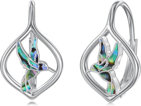 WINNICACA Leverback Earring for Women 925 Sterling Silver Dangle Drop Hoop Earrings for Women Her Daughter Wife Friend Birthday Anniversary Christmas Gift in Saudi Arabia