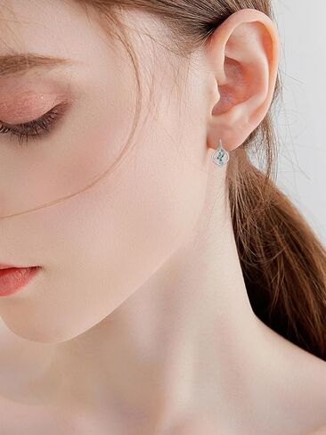 WINNICACA Leverback Earring for Women 925 Sterling Silver Dangle Drop Hoop Earrings for Women Her Daughter Wife Friend Birthday Anniversary Christmas Gift in Saudi Arabia