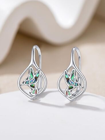 WINNICACA Leverback Earring for Women 925 Sterling Silver Dangle Drop Hoop Earrings for Women Her Daughter Wife Friend Birthday Anniversary Christmas Gift in Saudi Arabia