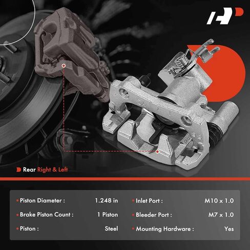 مجموعة فرجار قرص الفرامل الممتازة مع دعامة متوافقة مع Mazda Miata 1990 1991 1992 1993 - السائق الخلفي وجانب الراكب، قطعتان in Saudi Arabia