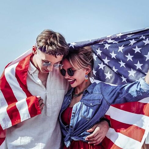 4th of July Earrings Beaded American Flag Star Dangle Earrings for Women Handmade Independence Day Patriotic Earrings Memorial Day Holiday Jewelry Gifts in Kuwait