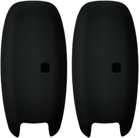 Silicone Key Fob Cover Remote Keyless Case Protector Compatible with Nissan Pathfinder Rogue 2023 2024 - (5 Buttons Black with White) in Saudi Arabia