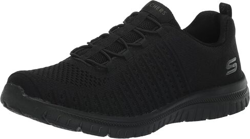 Skechers Sport Women's Women's Virtue 10 Wide Sneaker, Black/Black=BBK in Saudi Arabia