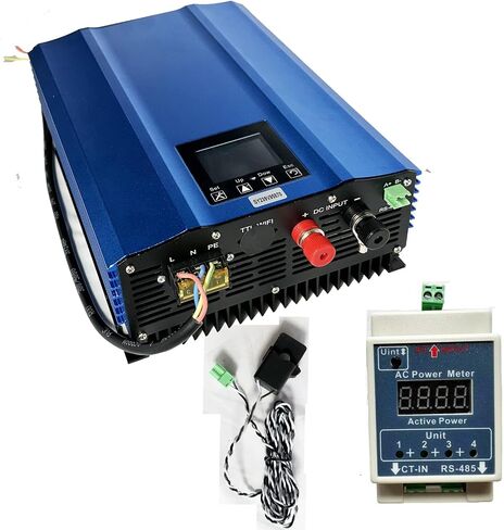 TINGEN 1200W Grid Tie Inverter with LCD Solar Panel Input 55V-90V Battery Voltage Input 48V AC Output 90V-140V in Kuwait