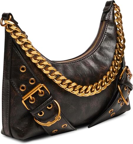 Steve Madden Graya-d Distressed Roller Buckle Shoulder Bag in Saudi Arabia