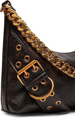 Steve Madden Graya-d Distressed Roller Buckle Shoulder Bag in Saudi Arabia