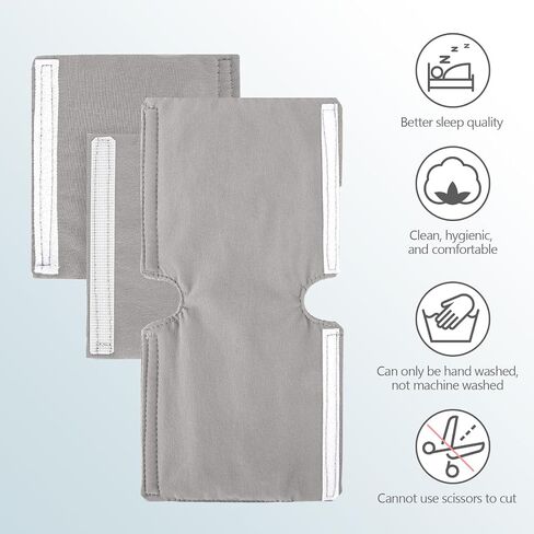 أغطية الأشرطة، أغطية إطار القناع المتوافقة مع أغطية الرأس لأقنعة DreamWear أو ResMed AirFit - وسائد حزام قابلة لإعادة الاستخدام، وسائد وسادة للوجه لحماية الشعر، تقلل من علامات الحزام in Saudi Arabia