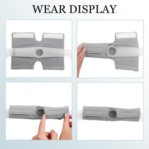 أغطية الأشرطة، أغطية إطار القناع المتوافقة مع أغطية الرأس لأقنعة DreamWear أو ResMed AirFit - وسائد حزام قابلة لإعادة الاستخدام، وسائد وسادة للوجه لحماية الشعر، تقلل من علامات الحزام in Saudi Arabia