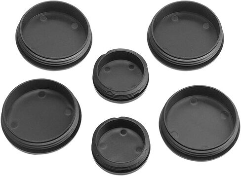 RDBS 6PCS Frame Tube Hole Plugs for 2001-2019 GMC Sierra and Chevrolet Silverado 2500HD Rear Wheel Well and Cab Frame Holes in Saudi Arabia