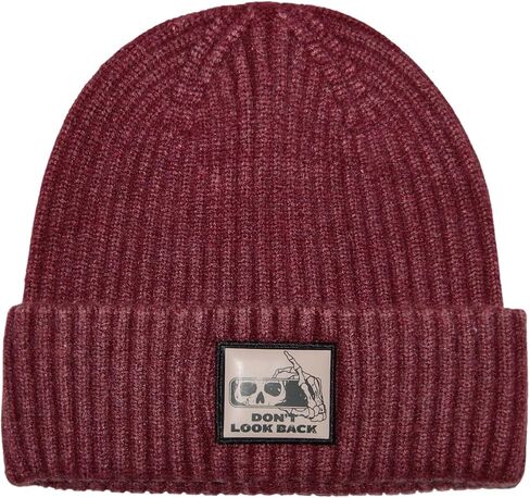 Isurrender Unisex Embroidered Ribbed Knit Beanie - Unique Graphic Patch Winter Hat for Men and Women in Saudi Arabia