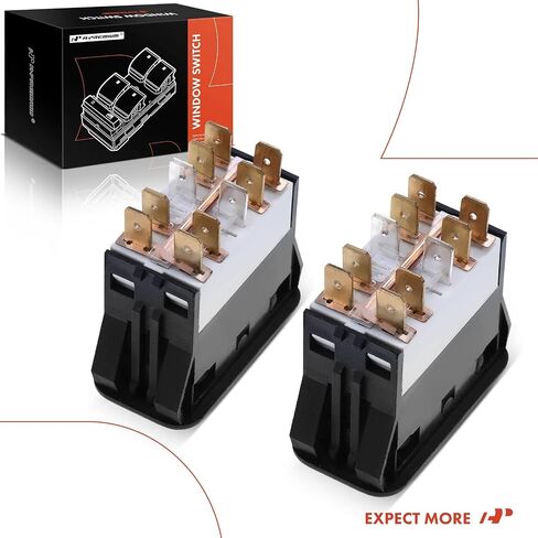 A-Premium Set of 2 Power Window Switch Compatible with Freightliner Columbia 2001-2011 Front Driver and Passenger Side, Replace # A0630769008, A0630769027 in Saudi Arabia