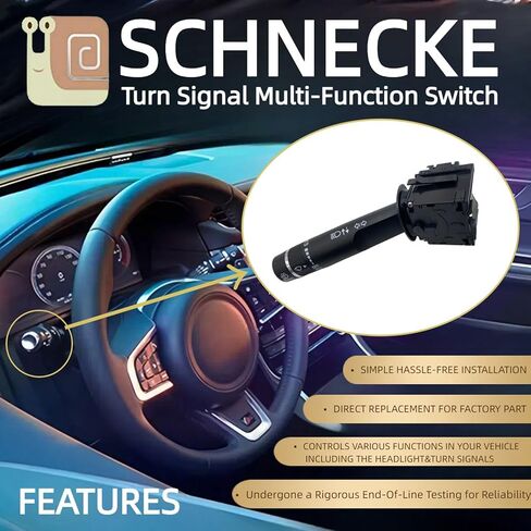 Turn Signal Switch Compatible with Enclave Traverse Acadia Acadia Limited Outlook 2008 2009 2010 2011 2012 2013 2014 2015 2016 2017 08 09 10 11 12 13 14 15 16 17 V6 3.5L V8 6.0L in Kuwait