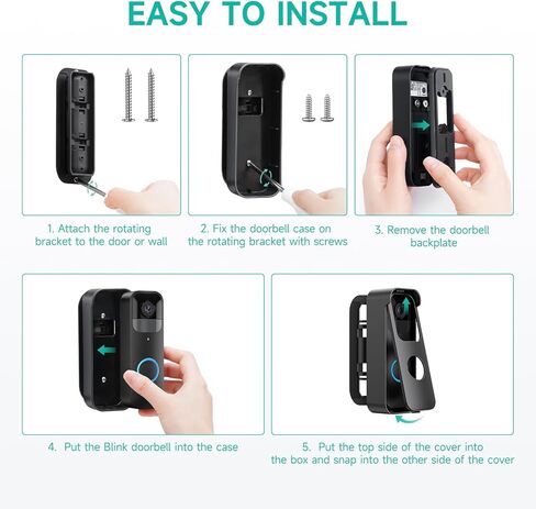 Adhesive Door Mount Compatible with Blink Video Doorbell in Kuwait