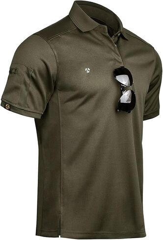 Arjen Kroos Men's Tactical Polo Shirts Short Sleeve Performance Golf Shirts in Saudi Arabia