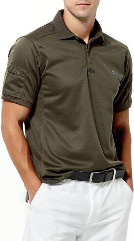 Arjen Kroos Men's Tactical Polo Shirts Short Sleeve Performance Golf Shirts in Saudi Arabia