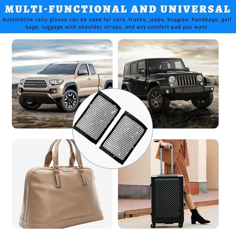 2 PCS Car Grab Handle Cover, Interior Car Grab Handle Protector, Rhinestone Door Handle Cover, Bling Bling Seat Belt Covers for Women Girls (Black Diamond) in Kuwait