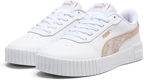 PUMA Women's Carina 2.0 Sneaker, Textile White-Prairie Tan, 6.5 in Saudi Arabia